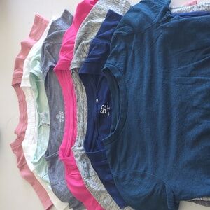 Bundle 9 tops- short sleeve tees and tank top